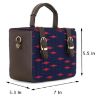 Picture of Multicolor Box Sling Bag - Blue color