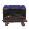 Picture of Multicolor Box Sling Bag - Blue color