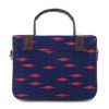 Picture of Multicolor Box Sling Bag - Blue color