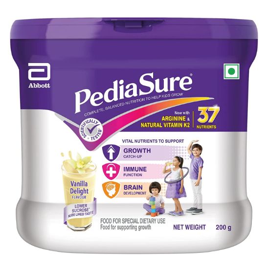 Picture of Pediasure Health and Nutrition Drink Powder 200g Jar, Vanilla Delight Flavour
